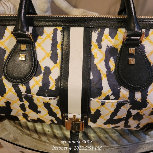 L.A.M.B. by Gwen Stefani Leopard Print Speedy Satchel Luxury Designer Bag #565 - Picture 7 of 13